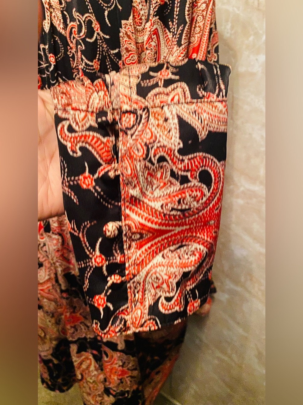 🔥 🔥 Free People Field of Butterflies Paisley Print Long Sleeve Dress — - Picture 3 of 5